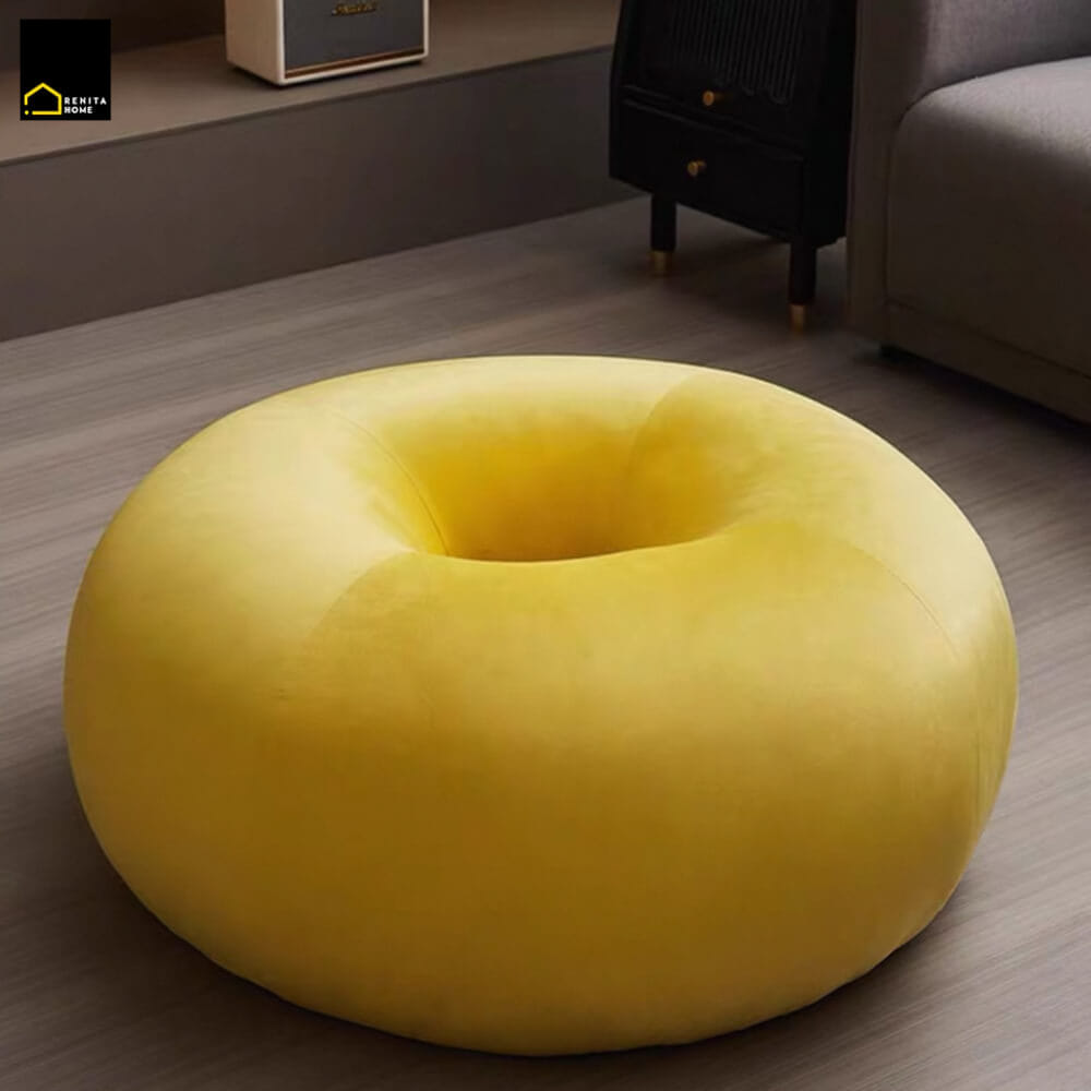 เก้าอี้สตูล RENITA HOME รุ่น DONUT STOOL สีเหลือง